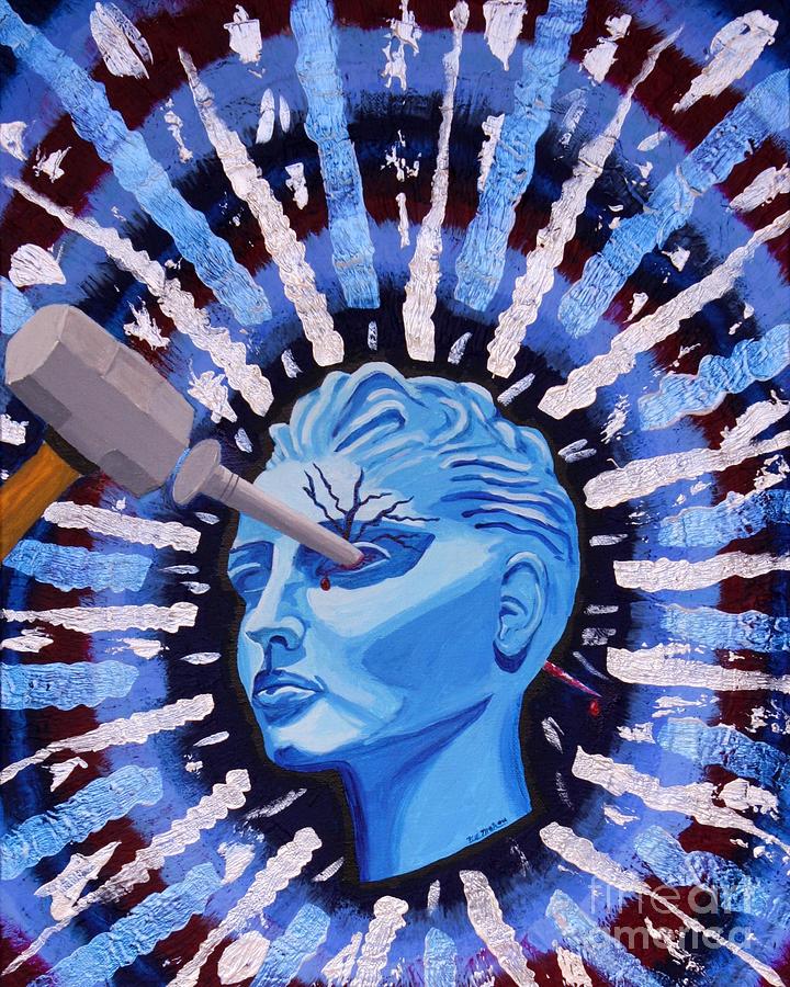 Hammer Painting - Ocular Migraine by Vicki Maheu