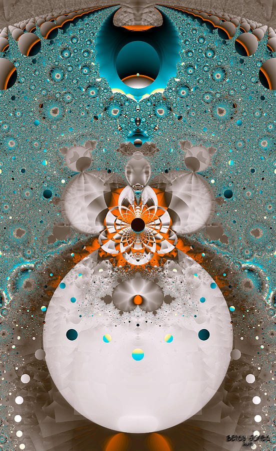 Abstract Digital Art - Ocular Obtrusion by Betsy Jones