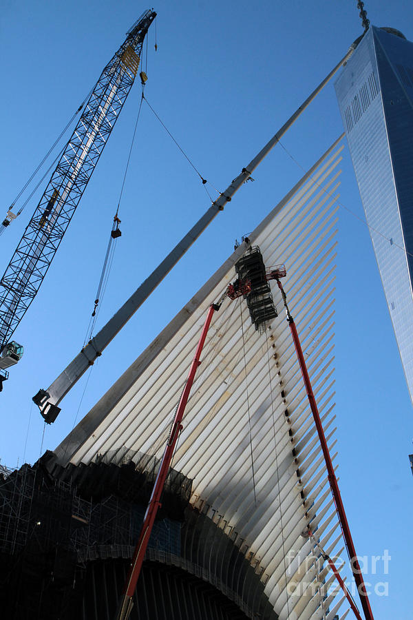 Oculus Construction at the New WTC site at Ground Zero Photograph by Steven Spak