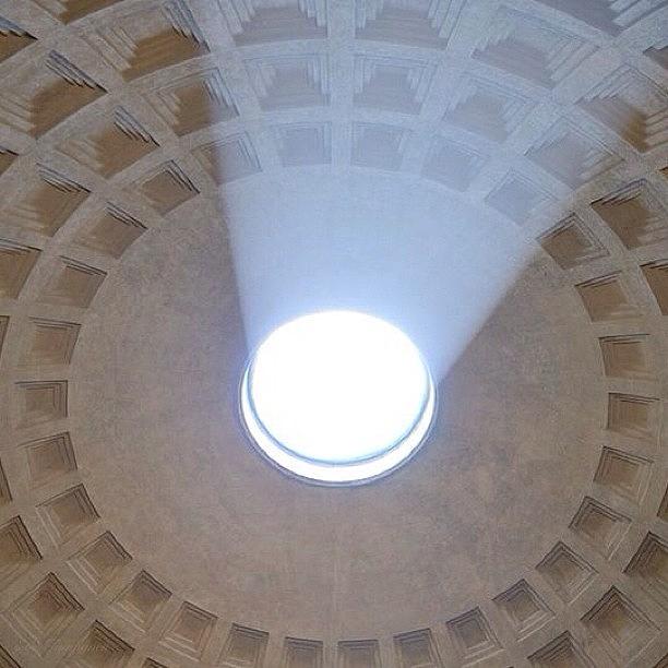Architecture Photograph - Oculus In Pantheon. 
#rome #roma by Eve Tamminen