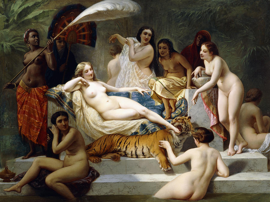 Nude Painting - Odalisque by Henri Pierre Picou