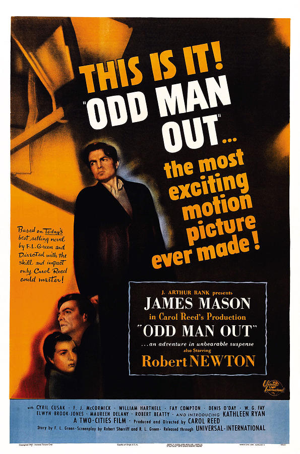 Odd Man Out, Us Poster Art, From Left Photograph by Everett