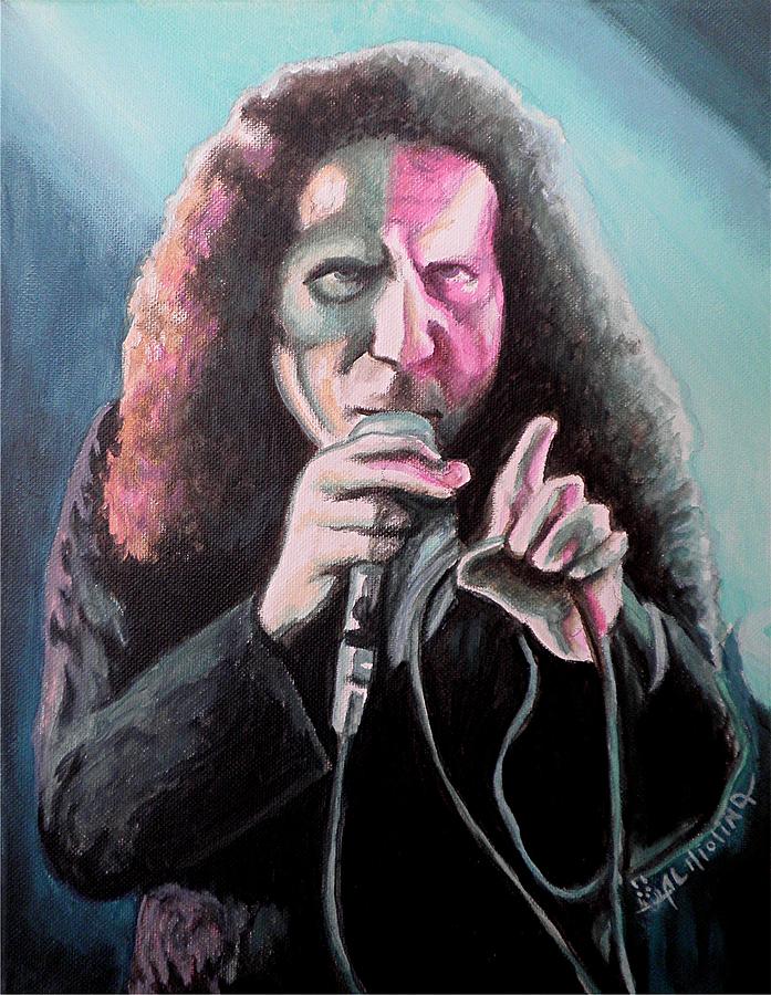 Ronnie James Dio Painting - Ode to the Little Giant by Al  Molina