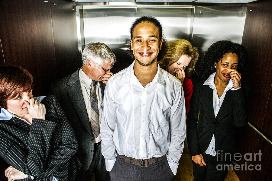 Odor in the Elevator Photograph by Diane Diederich