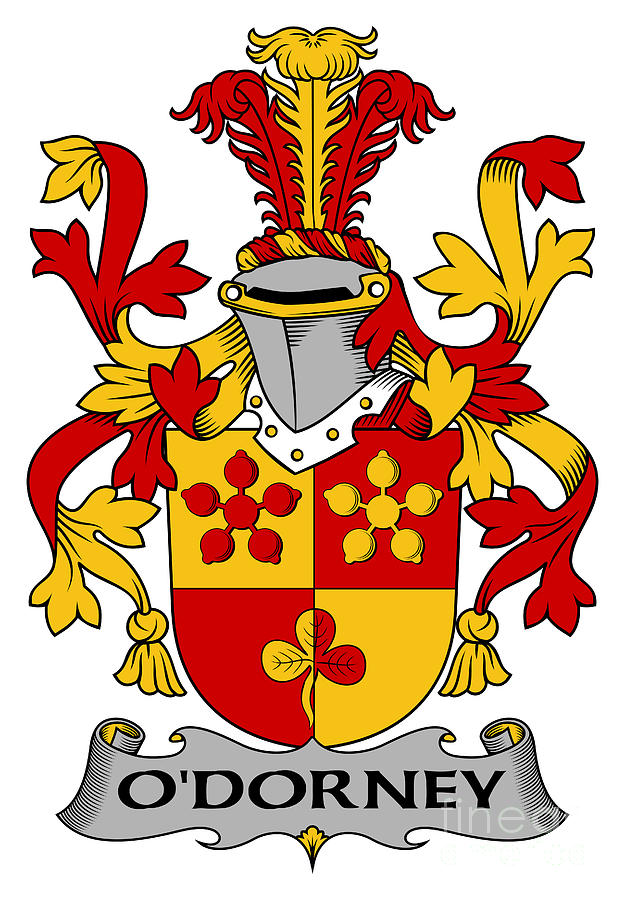 ODorney Coat of Arms Irish Digital Art by Heraldry | Pixels