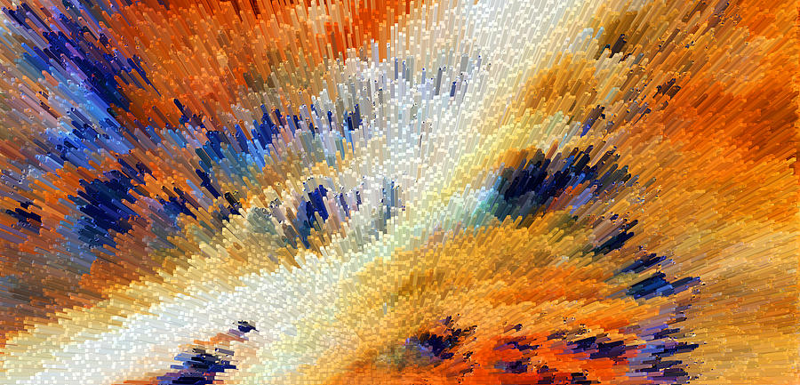 Space Painting - Odyssey - Abstract Art by Sharon Cummings by Sharon Cummings