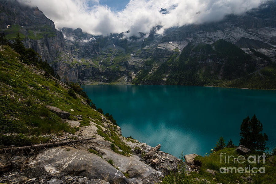 Oeschinensee - Swiss Alps - Switzerland Photograph by Gary Whitton