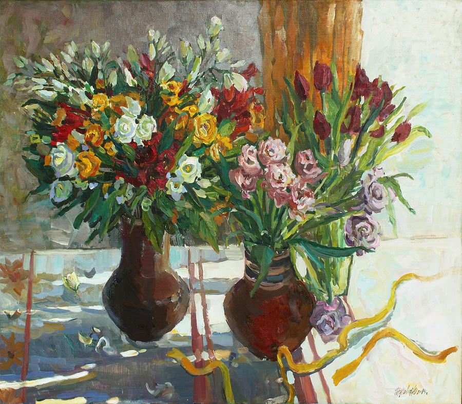 Of bouquets plexus Painting by Juliya Zhukova