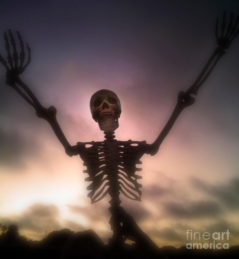 Skeleton Painting - Of to the sweet by and by by Gregory Dyer