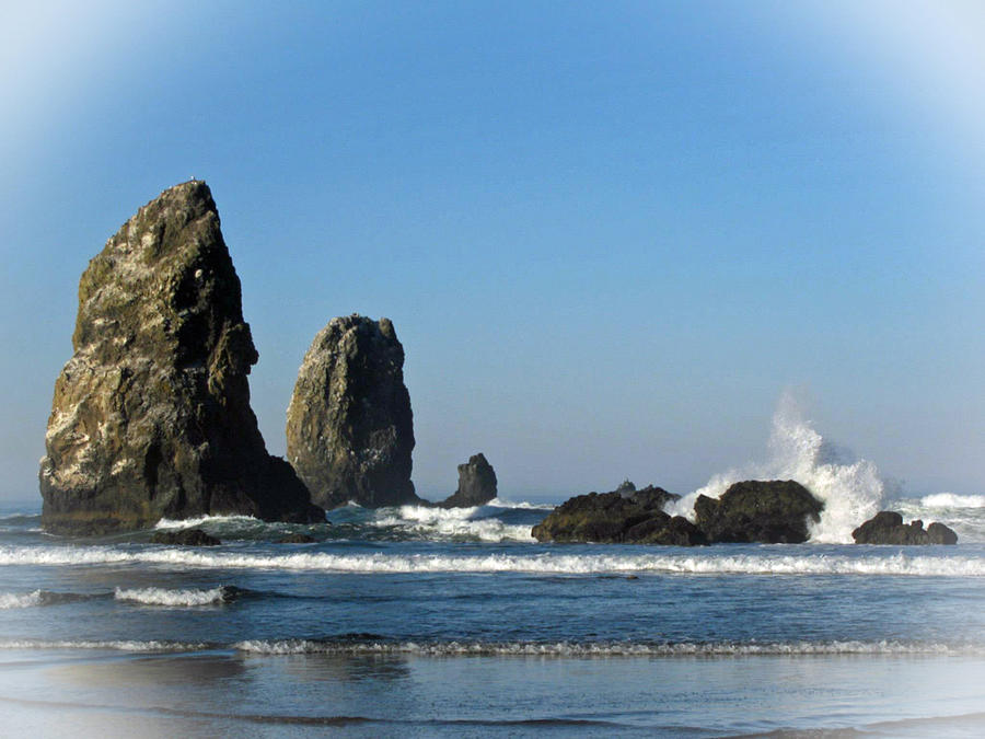 Off Cannon Beach Photograph by Jens Larsen