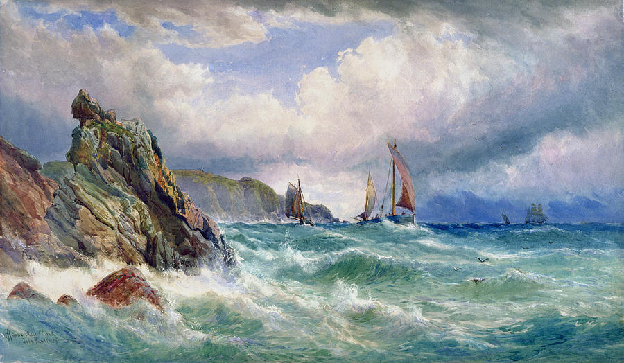 Boat Painting - Off Cape Clear    County Cork by John Faulkner