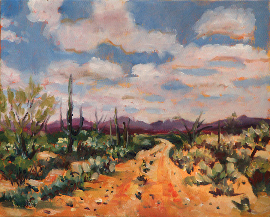 Off Road Tucson Painting by Ingrid Dohm