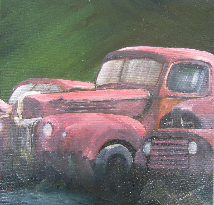 Off road vehicles Painting by Susan Richardson