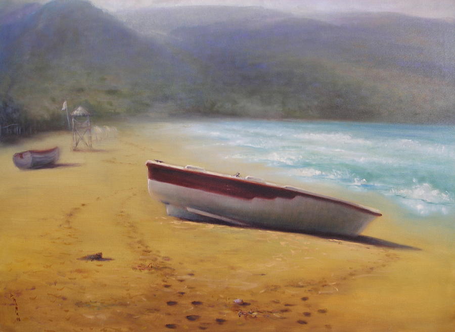 Boat Painting - Off Season by Donelli  DiMaria