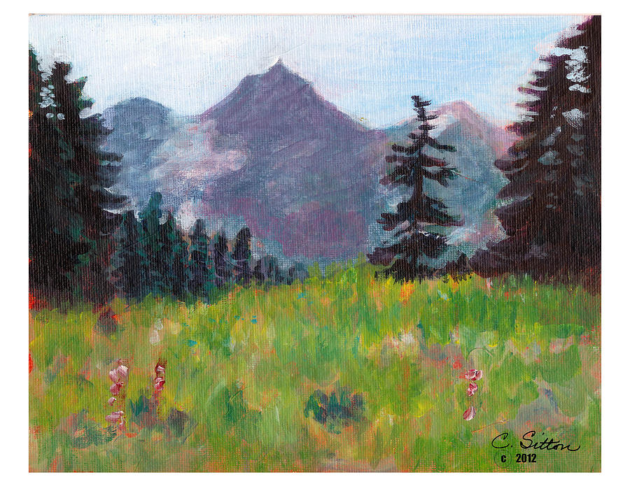 Off the Trail 2 Painting by C Sitton