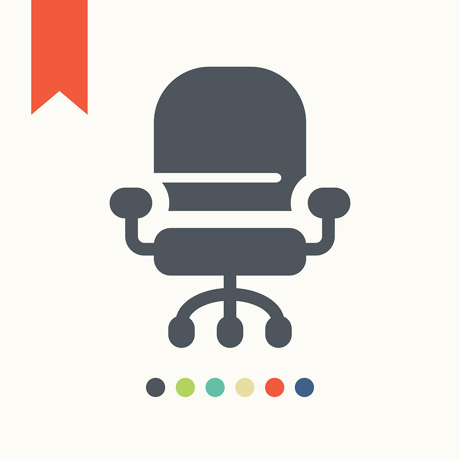 Office Chair icon Drawing by Fairywong
