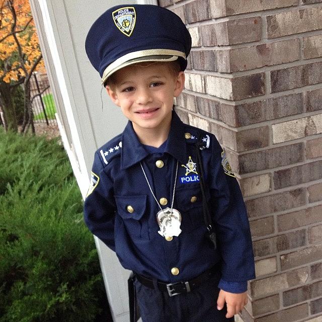 Halloween Photograph - Officer Holden Reporting For Duty by Michele Morse