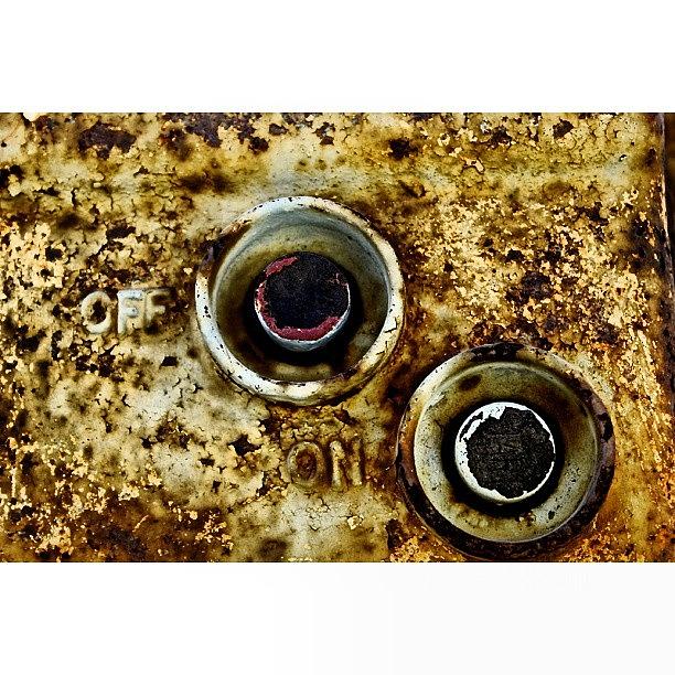 Holiday Photograph - Off/on Old Industrial Equipment #rust by Mish Hilas