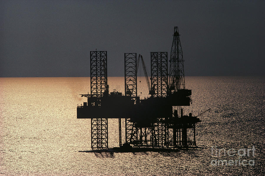 Offshore Drill Rig Platform Photograph by Tim Holt