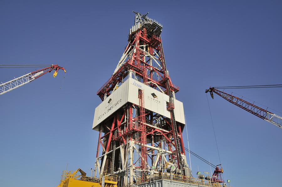 Offshore drilling tower Photograph by Bradford Martin