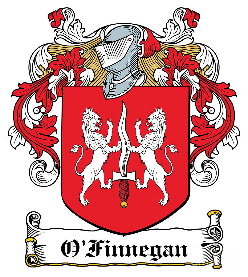 OFinnegan Coat of Arms Connaught Ireland Digital Art by Heraldry - Pixels