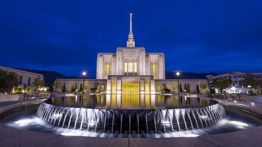 Ogden Temple II Photograph by Chad Dutson