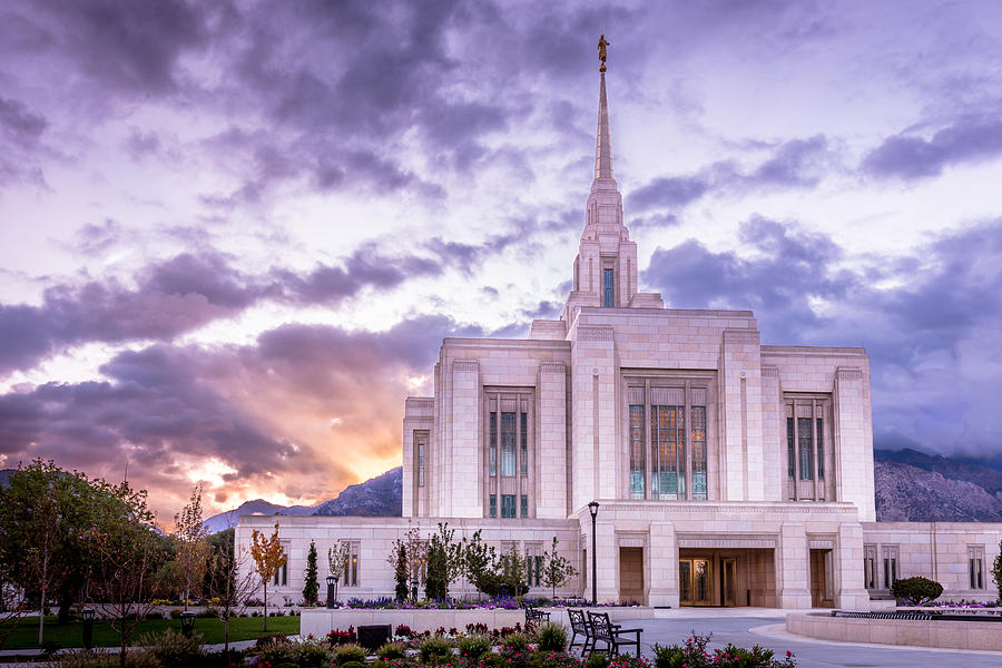 Temple Photograph - Ogden Utah LDS Temple by Scott Law