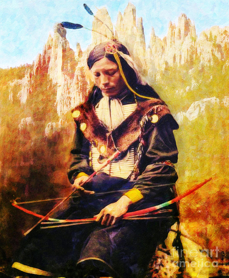 Native American Digital Art - Oglala Homeland by Lianne Schneider