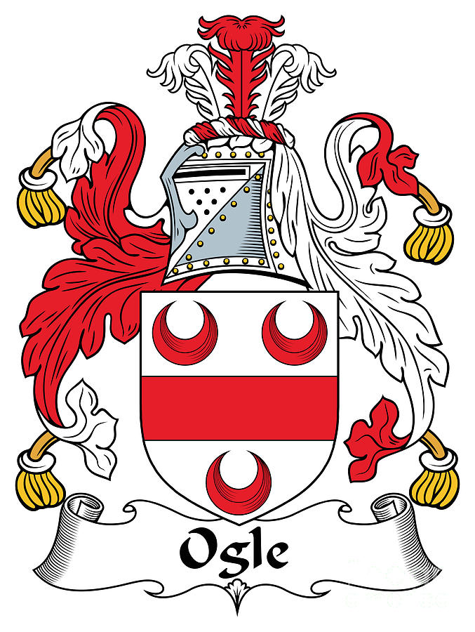 Ogle Coat of Arms Irish Digital Art by Heraldry - Pixels