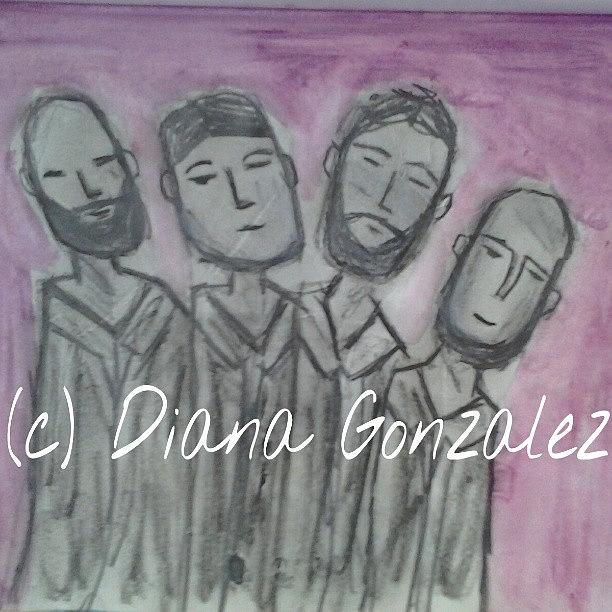 Watercolor Photograph - Oh And I Made This. Its Four Men by Diana Gonzalez