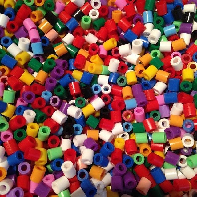 Beads Photograph - Oh Hama Beads Much As My Kids Love You by Becky Goddard-Hill