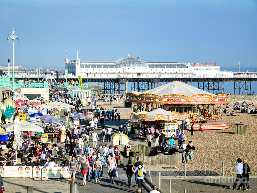 Summer Photograph - Oh I do like to be beside the English seaside by David Hill