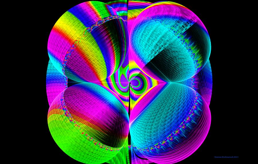 Abstract Digital Art - Oh Julian How You Do Hypnotize Me by Naomi Richmond