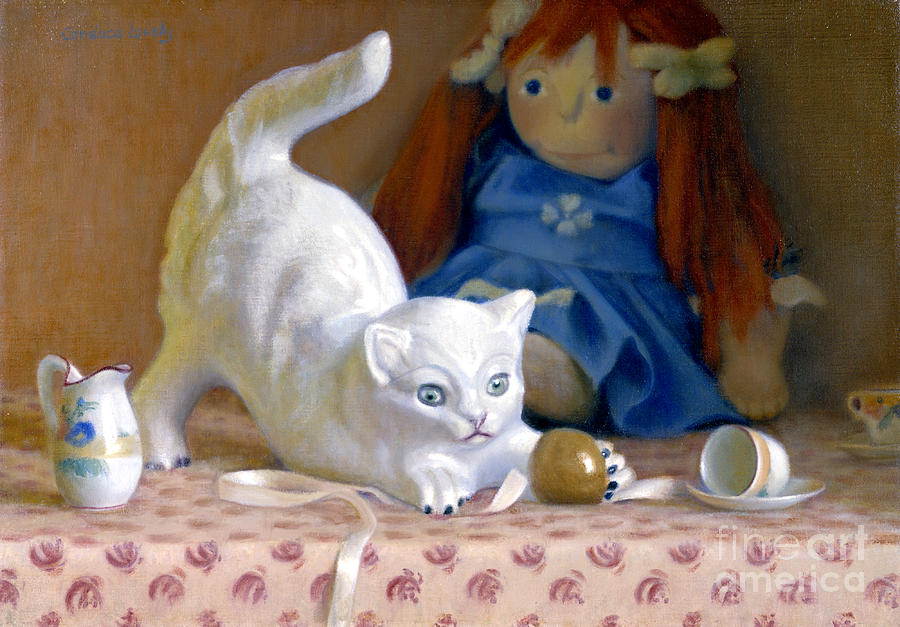 Oh Kitty Said Caroline Painting by Candace Lovely