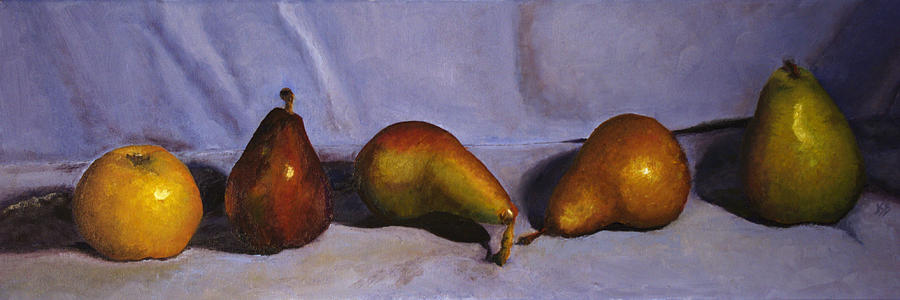 Pear Painting - Oh Pears by Jennifer Braxton