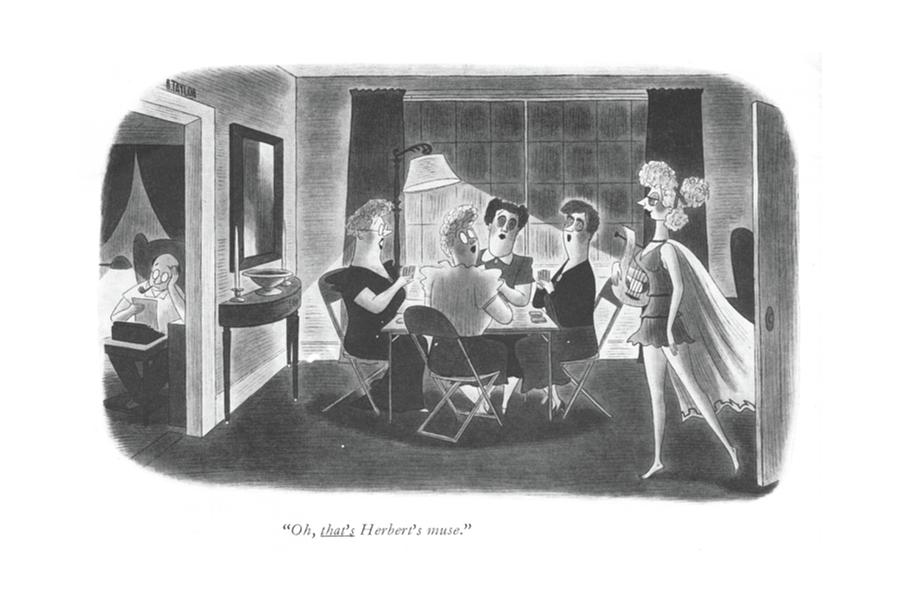 Oh, Thats Herberts Muse Drawing by Richard Taylor Oh, Thats Herberts Muse Drawing by Richard Taylor