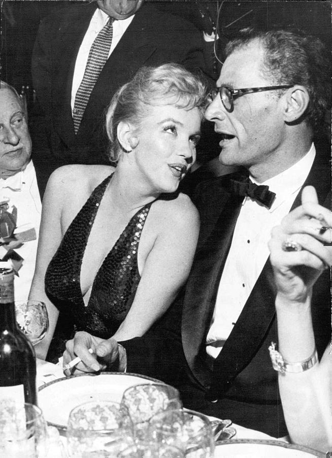 Hollywood Photograph - Marilyn Monroe and Arthur Miller #1 by Retro Images Archive