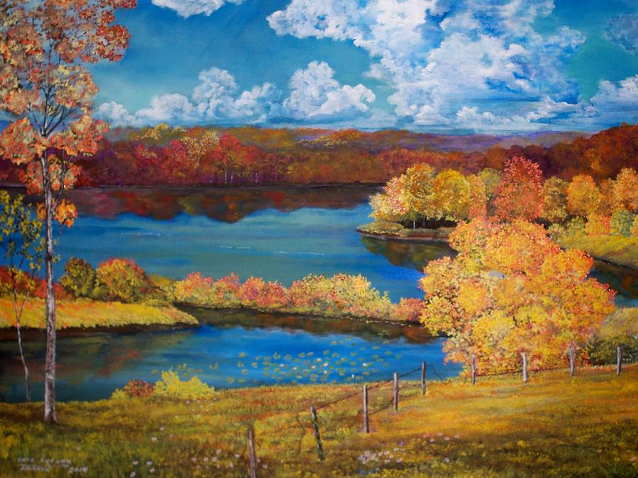 Ohio Autumn Painting by Dave Farrow