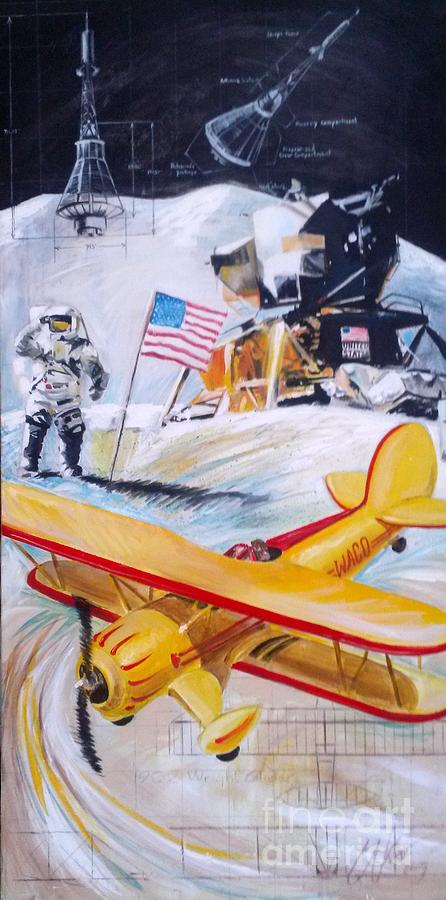 Waco Painting - Ohio Aviation by William Smith