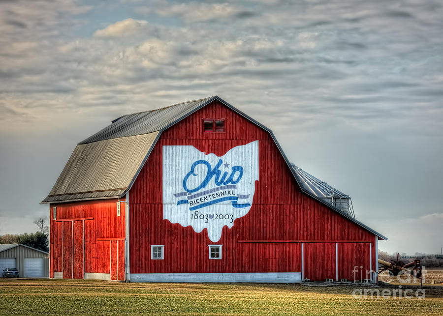 Farm Photograph - Ohio Bicentennial Barn -Van Wert County by Pamela Baker