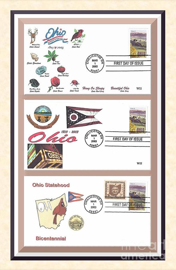 Ohio Bicentennial First Day Covers Photograph by Charles Robinson