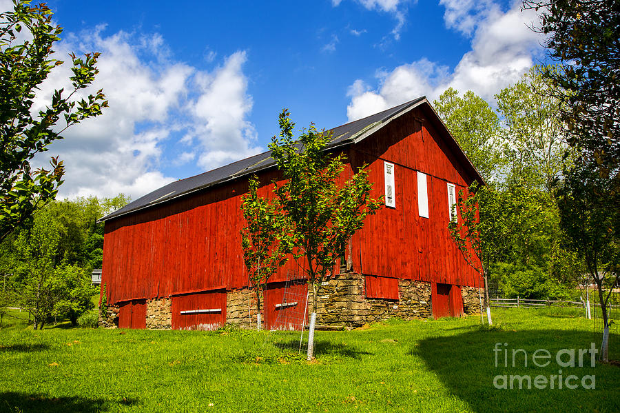 Ohio red Barn Photograph by Rick Bragan