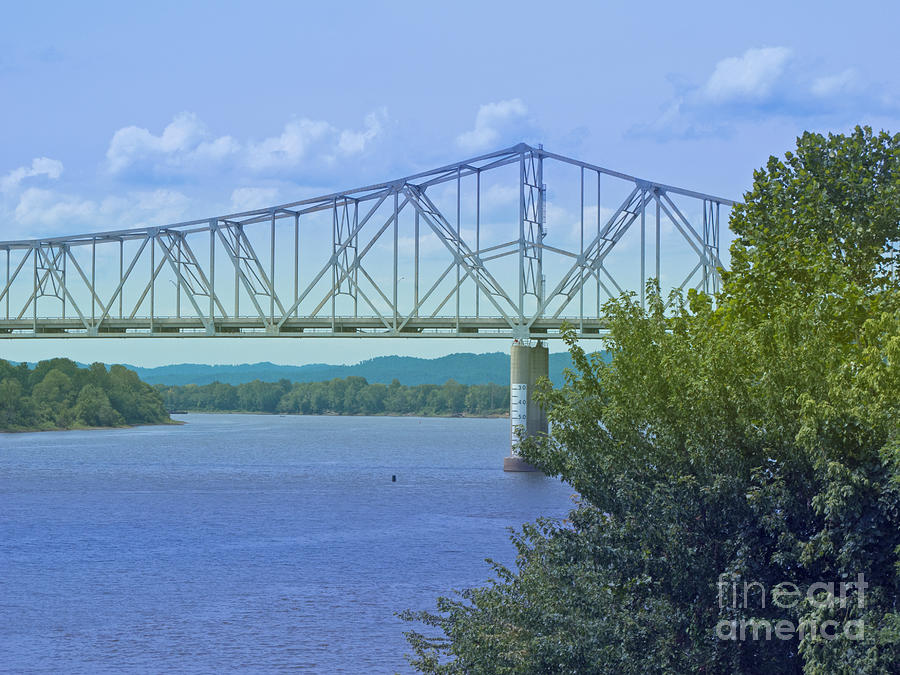 Tree Photograph - Ohio River Crossing by Ann Horn