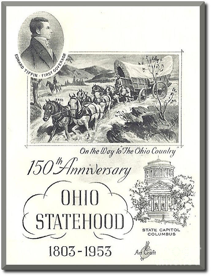 Ohio Sesquicentennial Poster Digital Art by Charles Robinson
