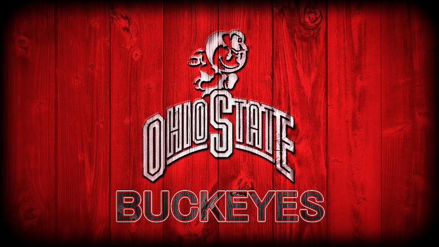 Ohio State University Digital Art - Ohio State Buckeyes Barn Door Vignette by Dan Sproul Ohio State University Digital Art - Ohio State Buckeyes Barn Door Vignette by Dan Sproul