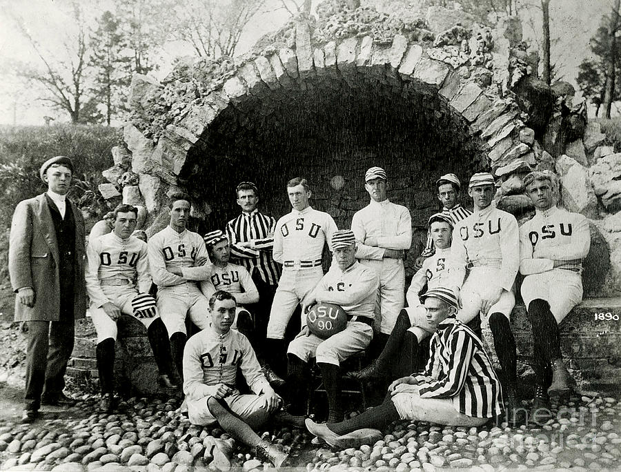 Columbus Photograph - Ohio State Football Circa 1890 by Jon Neidert