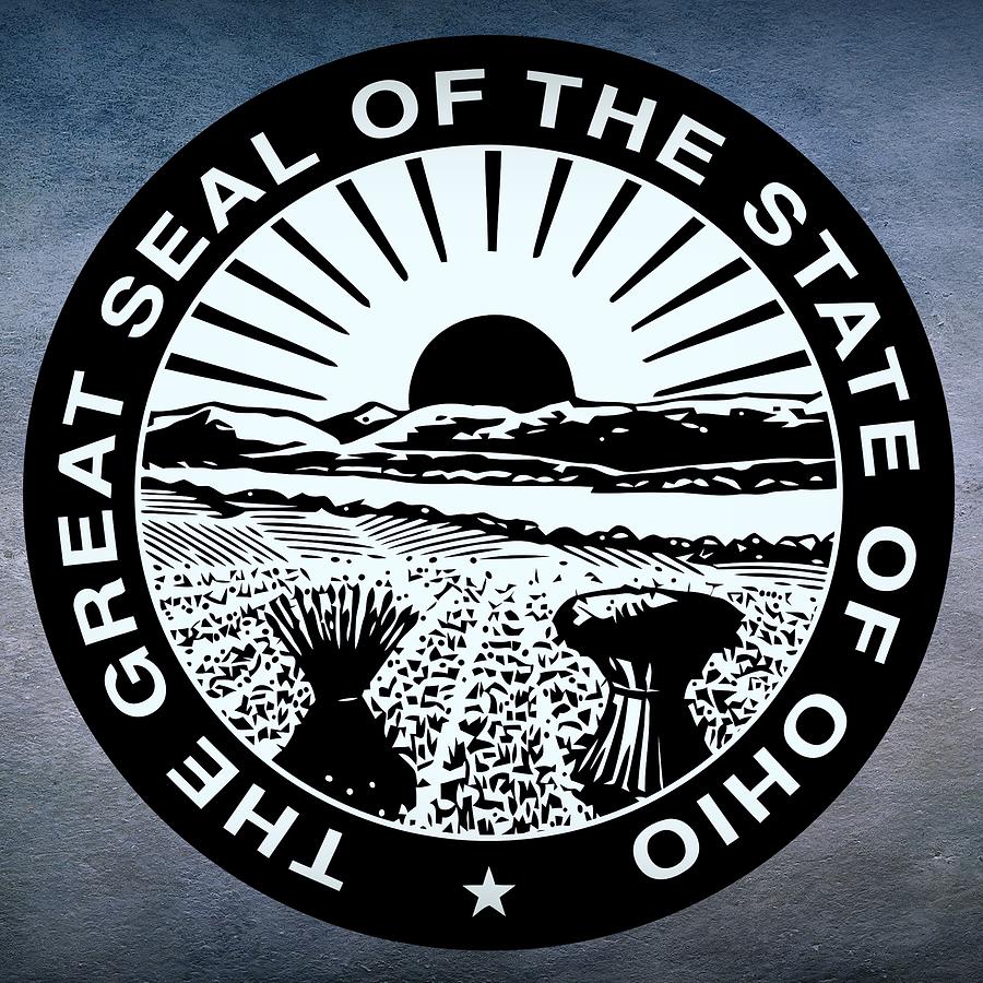 Ohio State Seal Digital Art by Movie Poster Prints