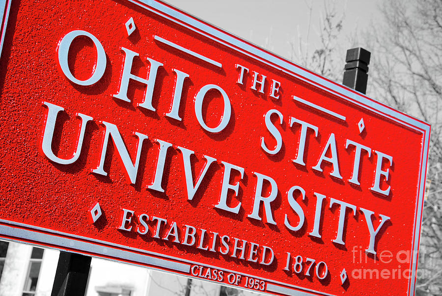 Ohio State University Photograph - Ohio State University by Rachel Barrett