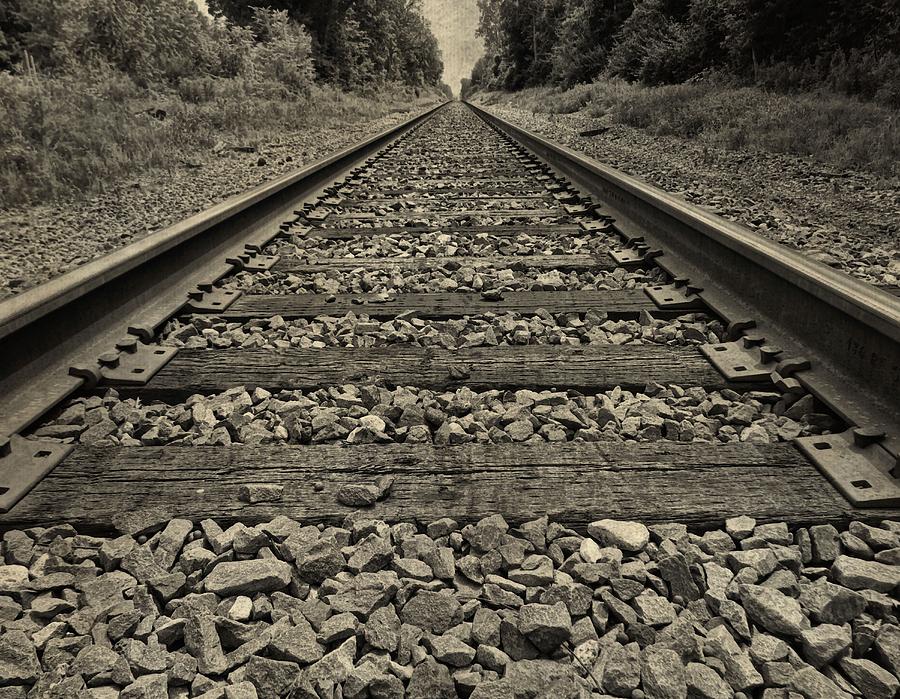 Ohio Train Tracks Photograph by Dan Sproul