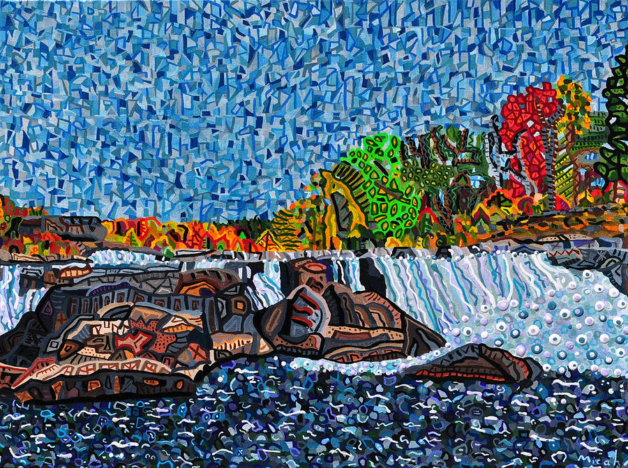 Ohiopyle Falls Painting by Micah Mullen
